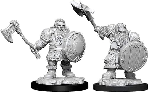 Image of Dungeons & Dragons Nolzur's Marvelous Unpainted Miniatures (W11) Male Dwarf Fighter