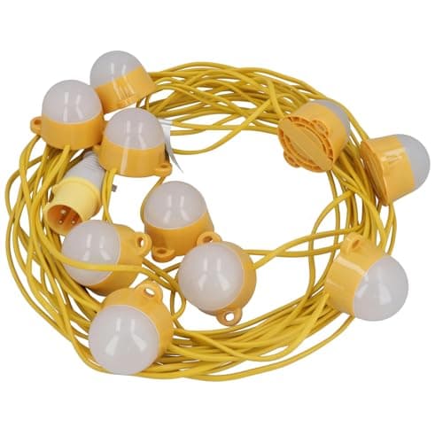 Image of AB Tools 10 x LED Module Festoon Lighting Kit String Lights 110v 16 Amp 22 Metres 50 W