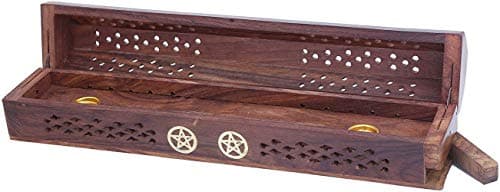 Image of storeindya Wooden Incense Holder Rosewood (PEACE)