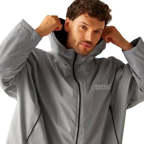 Image of Regatta Adult Changing Robe - Mineral Grey - L/XL