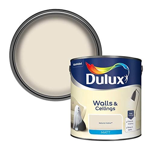 Image of Dulux Walls & Ceilings Matt Emulsion Paint - Natural Calico - 2.5L
