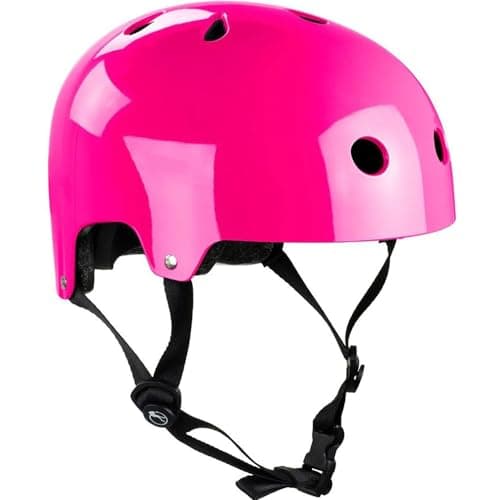 Image of SFR Unisex adult Essentials Helmet, Pink (Fluo Pink), XXS/XS 49-52cm