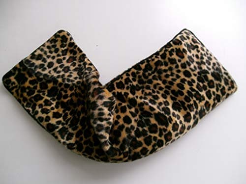 Image of Heat Pack Plush Fleece Leopard No2 Microwave Wheat Bag (Lavender)