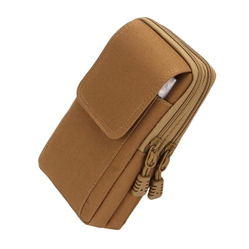 Image of Whoasyst Waist Bag with Multiple Pockets Oxford Secure Strap Portable Storage for Running Cycling Gym Errands Vertical Phone Waist