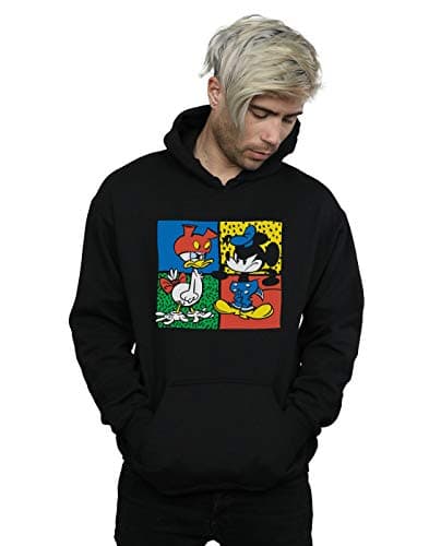 Image of Disney Men's Mickey Mouse Donald Clothes Swap Hoodie Black XXXXX-Large