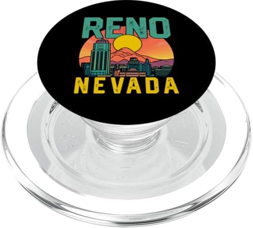Image of Shirt That Says RENO T-Shirt Simple County RENO Nevada PopSockets PopGrip for MagSafe