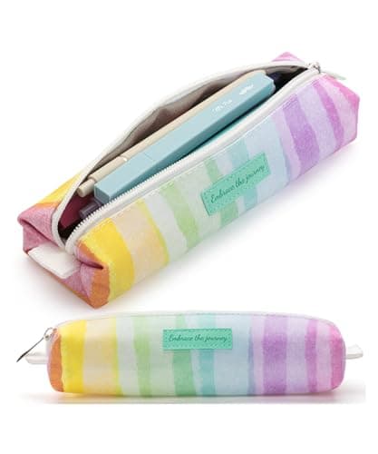 Image of Mr. Pen- Cute Pencil Case Pouch, Multipurpose Canvas Bible Pencil Pouch, Smooth Zipper, Premium Material, Neat Stitches, Ideal for Stationery, Cosmetics, Electronics, School, Office, Travel