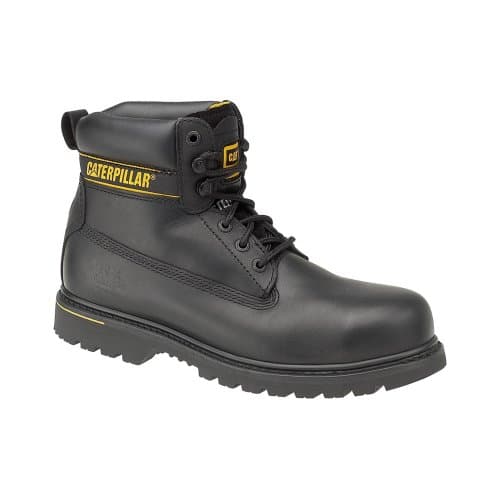 Image of Cat Footwear Men's Holton Work Boots, Black, 8 UK