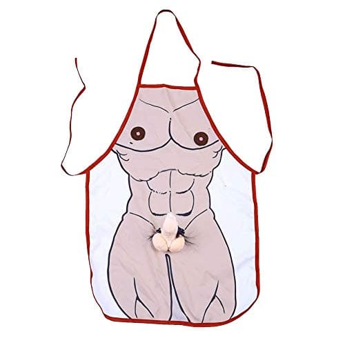 Image of WOVELOT Novelty Mens Cooking Dinner Party BBQ Funny Aprons Sexy Kitchen Gift