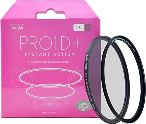 Image of Kenko PRO1D+ INSTANT Action C-PL&Adapter Ring Set 62 mm Magnetic Effect Filter