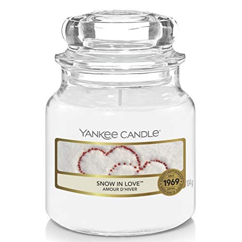 Image of Yankee Candle Tea Light Scented Candle, Glass, White, Small Jar
