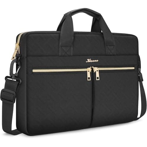 Image of KIZUNA Laptop Case 15.6 Inch Computer Sleeve Bag for 16" MacBook Pro M1 M2 Max/16 Lenovo IdeaPad Flex 5i/Thinkbook 16+ /15" IdeaPad Slim 3i /Dell XPS 15/16" Lenovo Legion Pro 5, Black