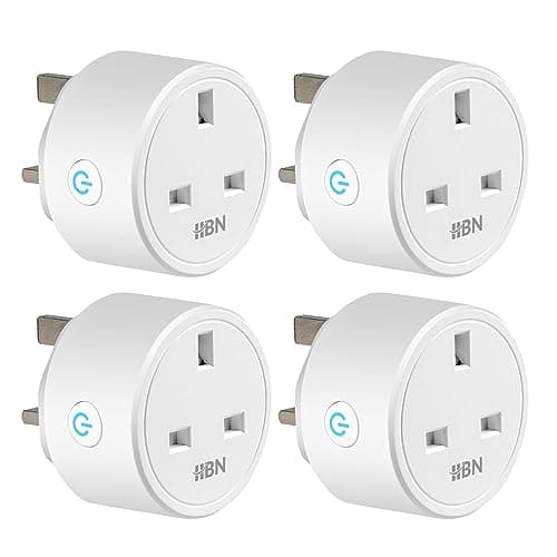 Image of HBN Smart Plug WiFi Socket Work with Alexa Echo and Google Home, Smart Timer Plug, No Hub Required, 2.4Ghz Only (13A/3120W,4 Pack)