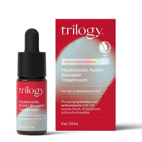 Image of Trilogy Hyaluronic Acid+ Booster Treatment, 15 mL - For Dry Skin - Plumping Hydration With Hyaluronic Acid - Made in New Zealand - Clean, Natural Beauty