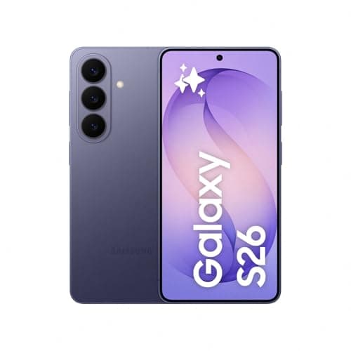 Image of Samsung Galaxy S26 AI Phone, Customised AP Processor, 50 MP Camera, 12 GB Memory, 512 GB Storage, 4300 mAh Battery, Galaxy AI, Cobalt Violet, 3 Year Extended Warranty (UK Version)