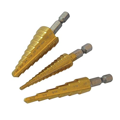 Image of Silverline 151206 Titanium-Coated HSS Step Drill Set 3pce 3pce