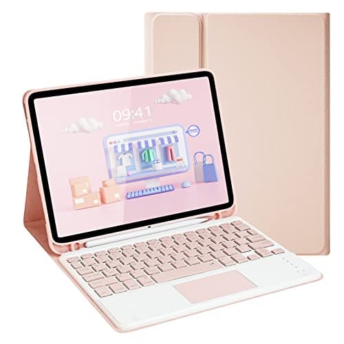 Image of LAMA Smart Keyboard Case with Touchpad for iPad Air 11" (M3 2025/M2 2024) and iPad Pro 11" (4th/3rd/2nd/1st Gen), Wireless Keyboard Case with Pencil Holder for Air 11" 4th/5th