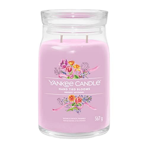 Image of Yankee Candle Signature Scented Candle | Hand Tied Blooms Large Jar Candle with Double Wicks | Soy Wax Blend Long Burning Candle | Perfect Gifts for Women