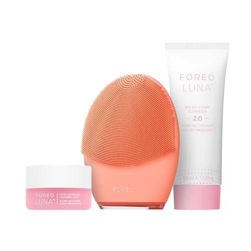 Image of FOREO Clean Balance Luna 4 Bundle - Facial Cleansing Brush for Balanced Skin + Luna Micro-Foam Face Cleanser 2.0, 100 ml + Cleansing Balm, 75 ml - Firming Face Massager