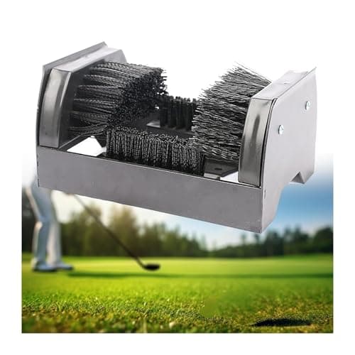 Image of Heavy Duty Boot Scraper, Stainless Steel Shoe Brush with Stiff Bristles, Floor Mountable, Remove Mud Dirt Snow Grime for Golf Sports Work Boots