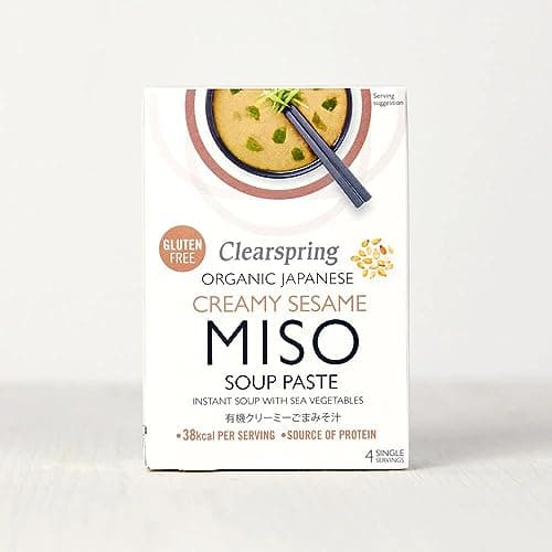 Image of Clearspring Organic Instant Miso Soup Paste - Creamy Sesame (8 Pack)
