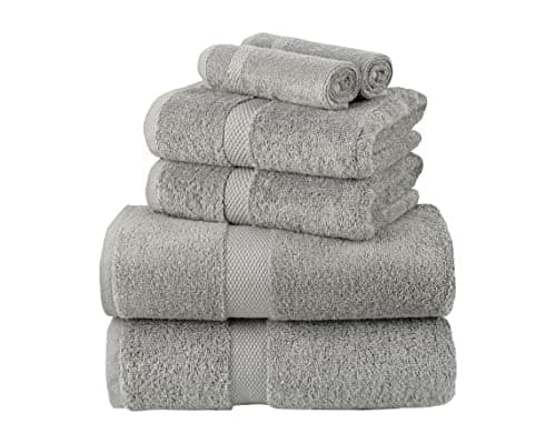 Image of La Maison 100% Egyptian Cotton 600GSM Superior Towel Bale Set Hand Towel Bath Towel 6 Piece Super Soft Everyday Use (Grey)