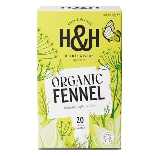 Image of Heath & Heather - Organic Fennel Tea • Aromatic Digestive Infusion • Naturally Caffeine-Free • Vegan • Wellness Brew with Aniseed Sweetness • 20 Tea Bags
