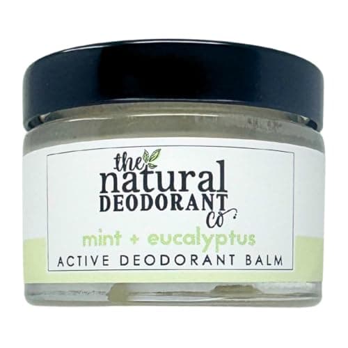 Image of The Natural Deodorant Co, Active Deodorant Balm Mint & Eucalyptus 55g, Aluminium Free, Plastic Free, Extra Strength