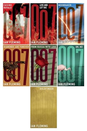 Image of Ian Fleming James Bond Collection 7 Books Set (Casino Royale, Live and Let Die, Moonraker, Diamonds are Forever, From Russia with Love, Dr No, Goldfinger)