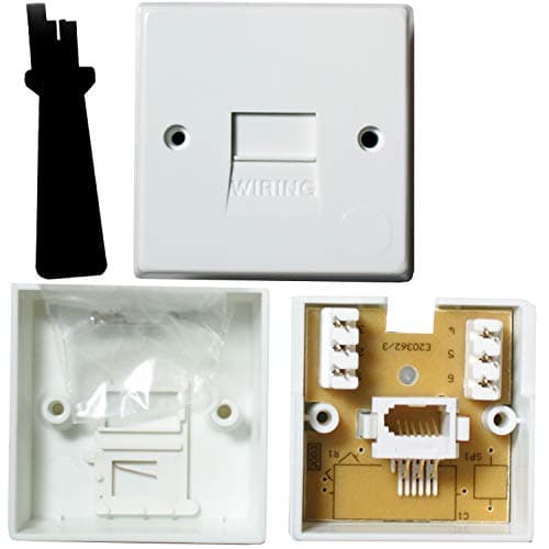 Image of BT Extension Telephone Wall Socket - IDC Terminal - Slave/Secondary Outlet Plate