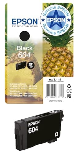 Image of Epson 604 Pineapple, Genuine Black Ink Cartridge