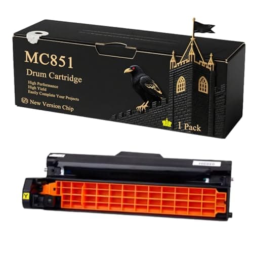 Image of MC851 Drum Cartridge Compatible for Okidata OKI MC851 MC851cdtn MC851cdxn MC851dn MC860 MC860cdtn MC860dn MC861 MC861cdtn MC861cdxn Printers (1 Pack Yellow)