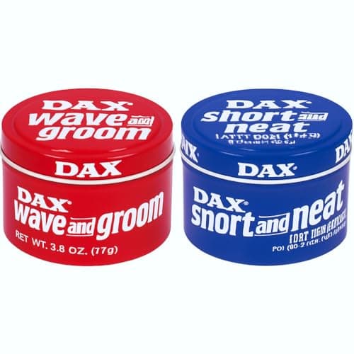 Image of MM Dax Hair Wax 99g – Short & Neat + Wave & Groom [2 Pack] | Strong Hold Pomade | Classic Styling Wax for Men | Shiny Finish, Easy Grooming & Long-Lasting Control