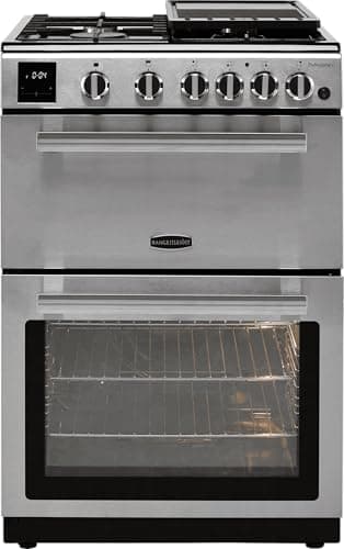 Image of Rangemaster Professional Plus 60 PROPL60NGFSS/C 60cm Gas Cooker with Full Width Electric Grill - Stainless Steel/Chrome