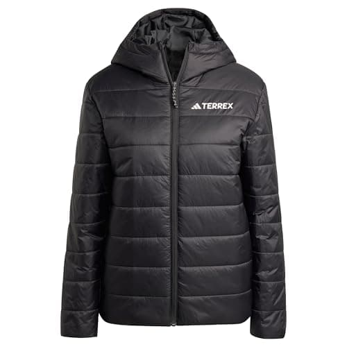 Image of adidas Women's Terrex Multi Essentials CLIMAWARM Insulated Hooded Jacket, Black, S