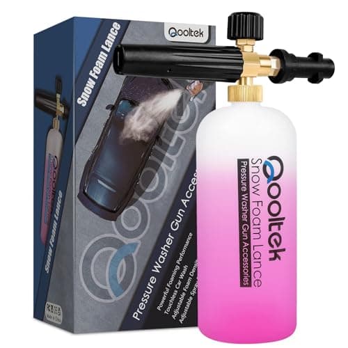 Image of Qooltek Adjustable Foam Cannon 1 Liter Bottle Snow Foam Lance Soap Dispenser Nozzle for Karcher K Series K2 K3 K4 K5 K6 K7 Pressure Washer Accessories[Energy Class A+]
