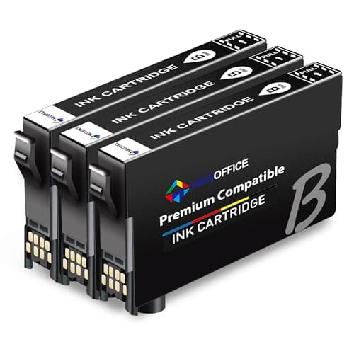 Image of MEGOFFICE Compatible Black Ink Cartridge Compatible with Epson WorkForce Pro WF-4820 WF-3820 WF-7830 WF-7840 WF7310 WF-4830 WF4820 WF4830 WF4825(3 Black)