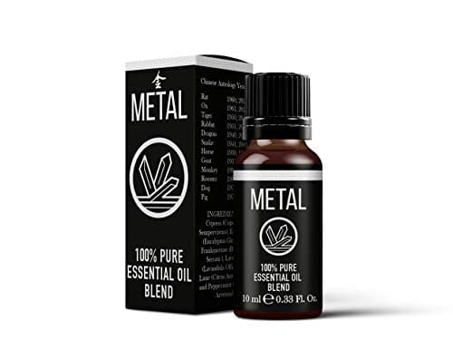 Image of Mystix London | Chinese Metal Element Essential Oil Blend 10ml | Aromatherapy Oil | Crisp & Clarifying Aroma | Elemental Balance Fragrance