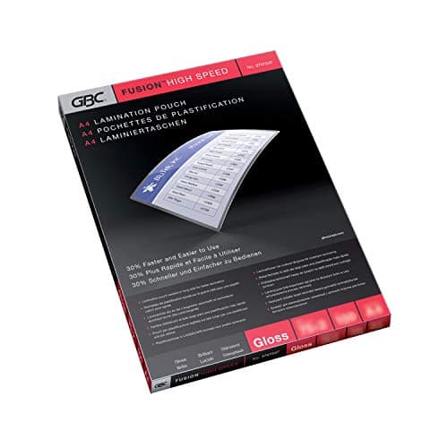 Image of GBC A4 2x75 Micron HighSpeed Gloss Laminating Pouches, Pack of 100