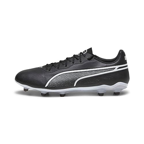 Image of Puma Unisex Adults King Pro Fg/Ag Soccer Shoes, Puma Black-Puma White, 10 UK