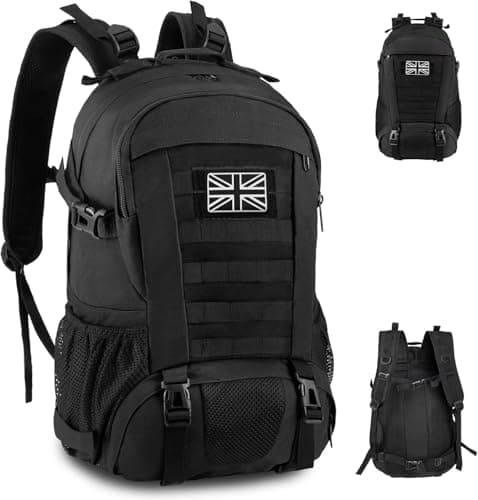 Image of Jueachy Military Tactical Backpack 30L Army Assult Camouflage Hunting Rucksack Molle Waterproof 3 Day Large Rucking Backpack for Outdoor Sports Trekking Hiking Travel Camping