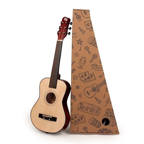 Image of CB SKY 30-inch Junior (Natural)/Student Acoustic Guitar/Beginner/Kids musical instrument