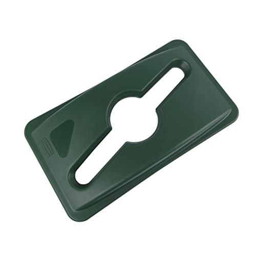 Image of Rubbermaid Commercial Products Slim Jim Mixed Recycling Lid Green 1788373