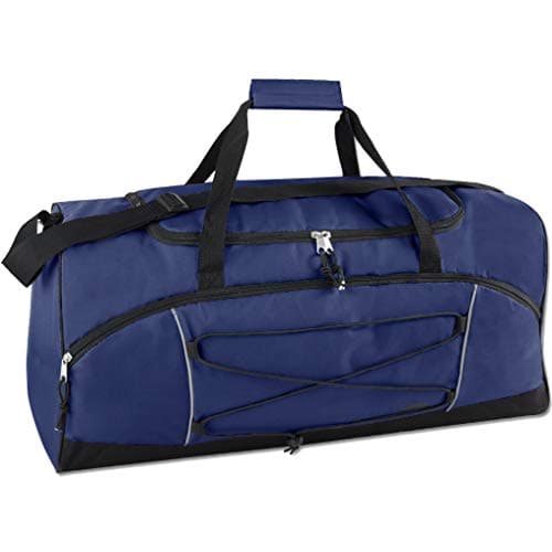 Image of 60 Litre Duffle Bag – Heavy Duty Extra Large Sports Gym Equipment Travel Duffel Bag for Men and Women (Blue)