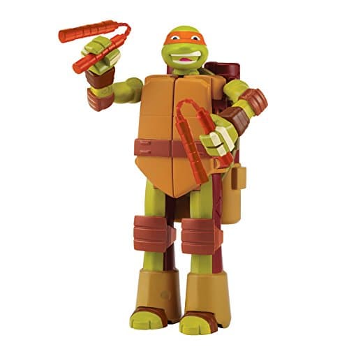 Image of Teenage Mutant Ninja Turtles Mutations Figure To Weapon Michelangelo Action Figure