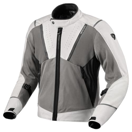 Image of REV'IT! Men's Airwave 4 Adventure Sport Motorcycle Jacket (Silver/Anthracite - X-Large)