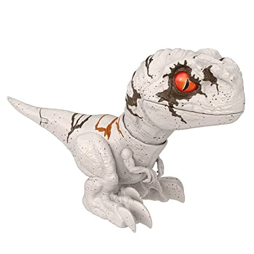 Image of Jurassic World Dominion Uncaged Rowdy Roars Atrociraptor Dinosaur Action Figure, Toy Gift with Interactive Motion and Sound Touch Response​​​, GWY57