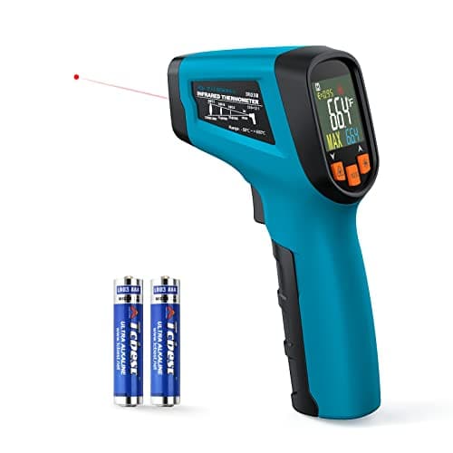 Image of Tilswall Infrared Thermometer Non-Contact Digital Laser Temperature Gun, -50℃~600℃ (-58℉~1112℉) with Adjustable Emissivity, High/Low Temperature Alarm, for Cooking/Pizza Oven/BBQ, Not for Human