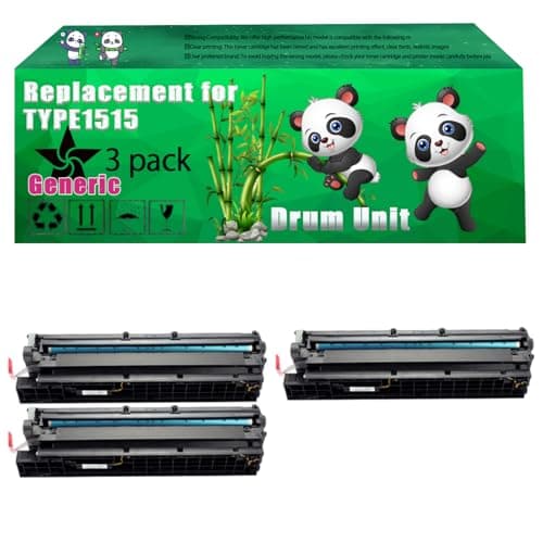 Image of Replacement TYPE1515 Drum Unit Compatible for Ricoh Aficio 1500 Series 1515 1515 f 1515 mf 1515ps 1515 Series MP 160 Series Printers, Up to 60000 Pages, Vivid Colors, Contains Chip (3 Pack Black)