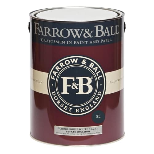 Image of Farrow & Ball School House White No. 291 Estate Emulsion 5L